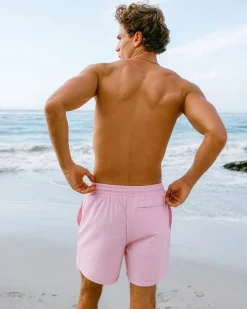 Textured Swim Shorts - Pink