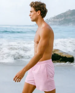 Textured Swim Shorts - Pink