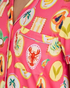 Tropical Collage Print Short Pyjama Set