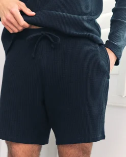 Waffle Lounge Shorts - Navy