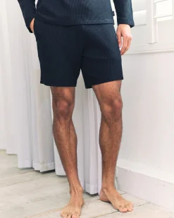 Waffle Lounge Shorts - Navy