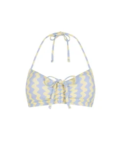 Wavy Stripe Bikini Top