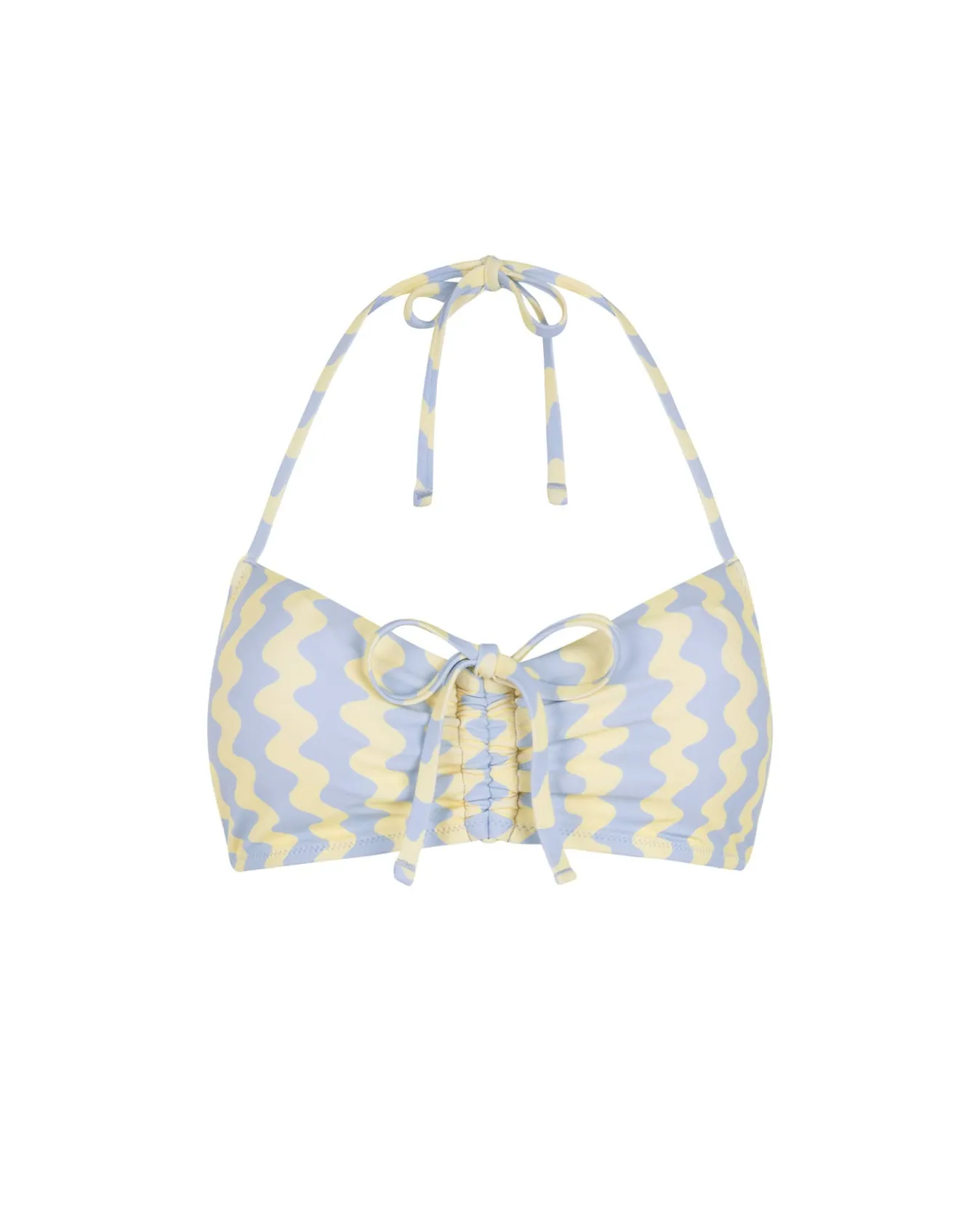 Wavy Stripe Bikini Top