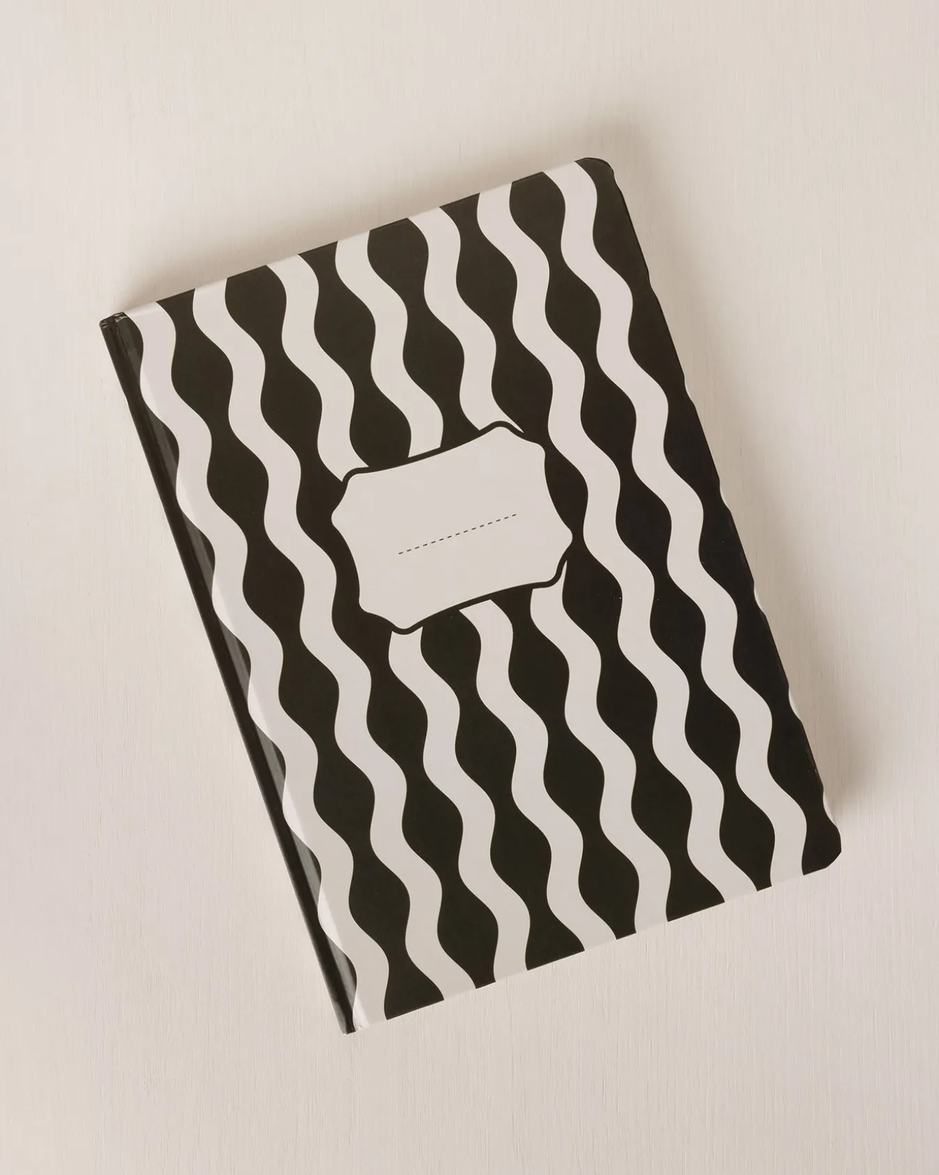 Wavy Stripe Hardback Lined Notebook