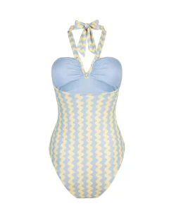 Wavy Stripe Swimsuit