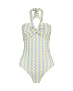 Wavy Stripe Swimsuit