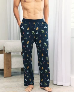 Wild Dining Print Long Pyjama Bottoms