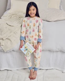 Kids Organic Cotton Rainbow Cockapoo Print Long Pyjama Set